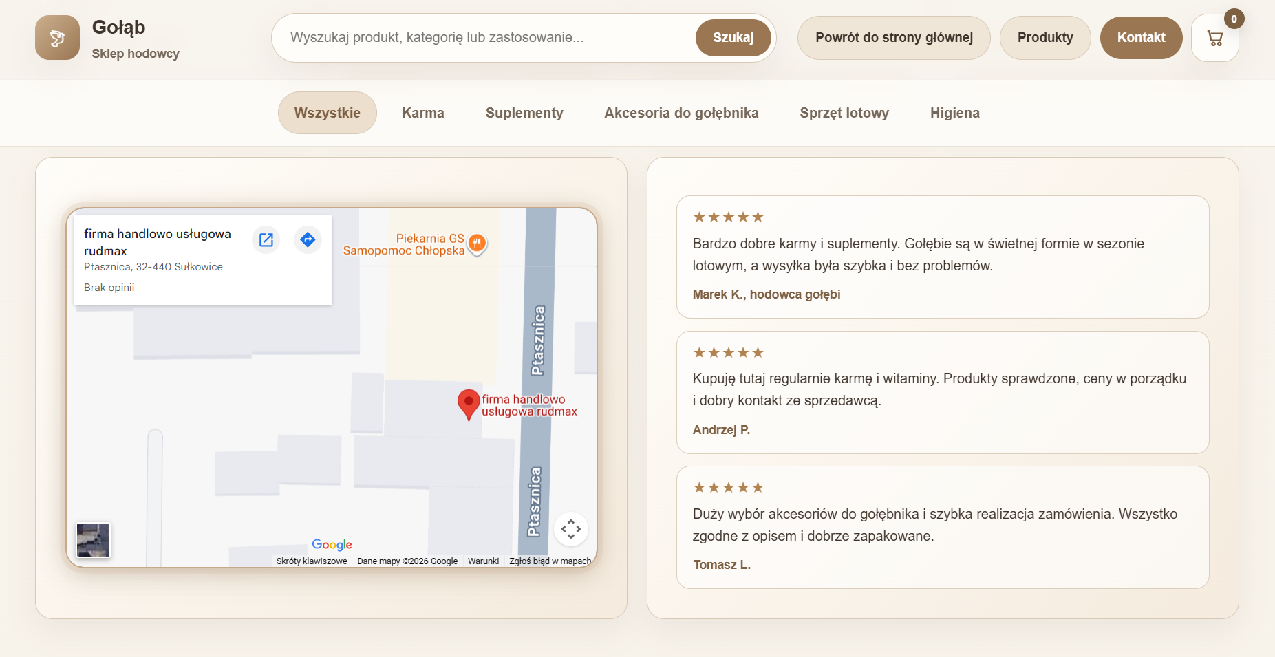 nowoczesna strona internetowa dla firm z Myślenic 