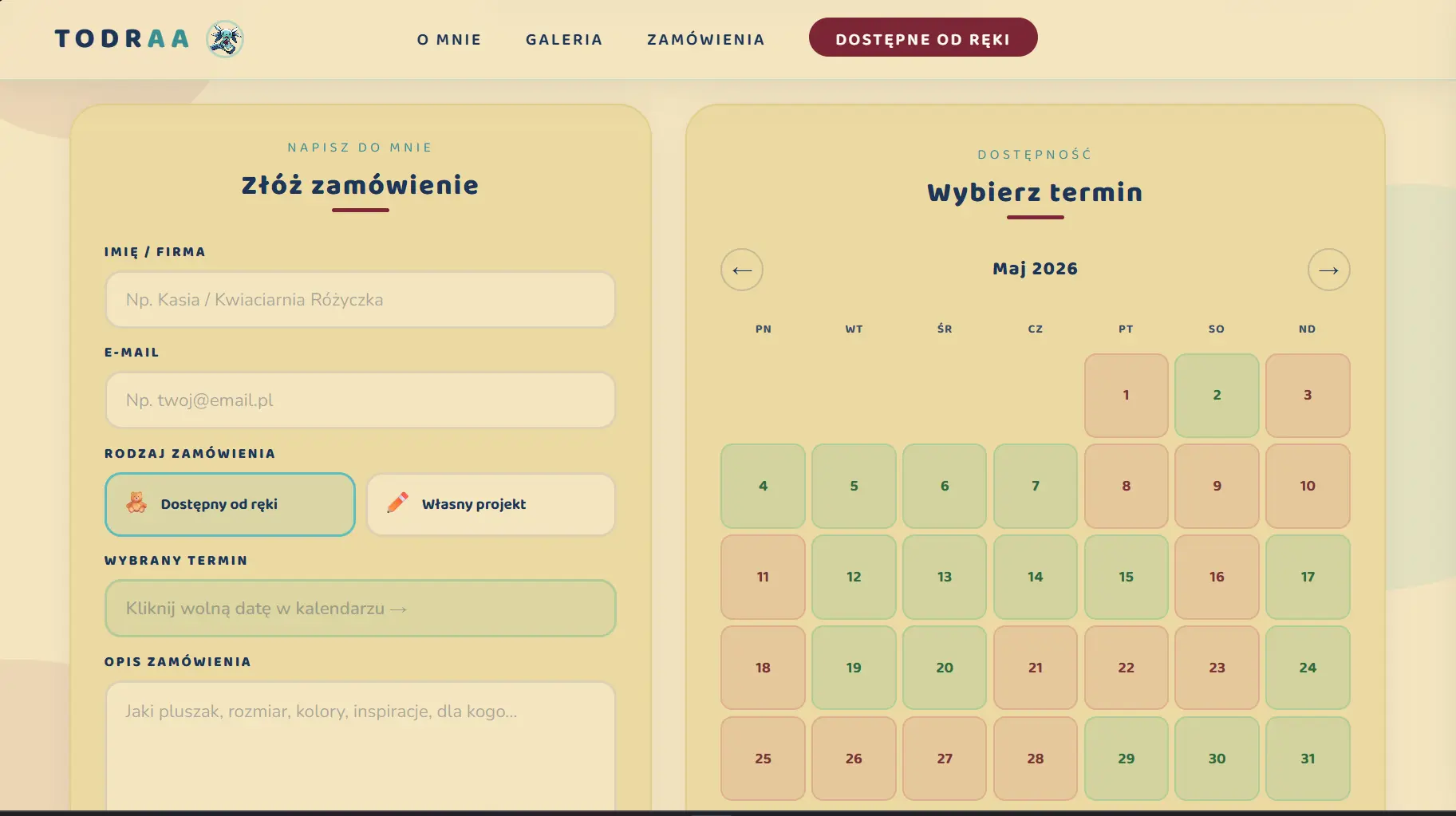 Projekt Starter — widok 3